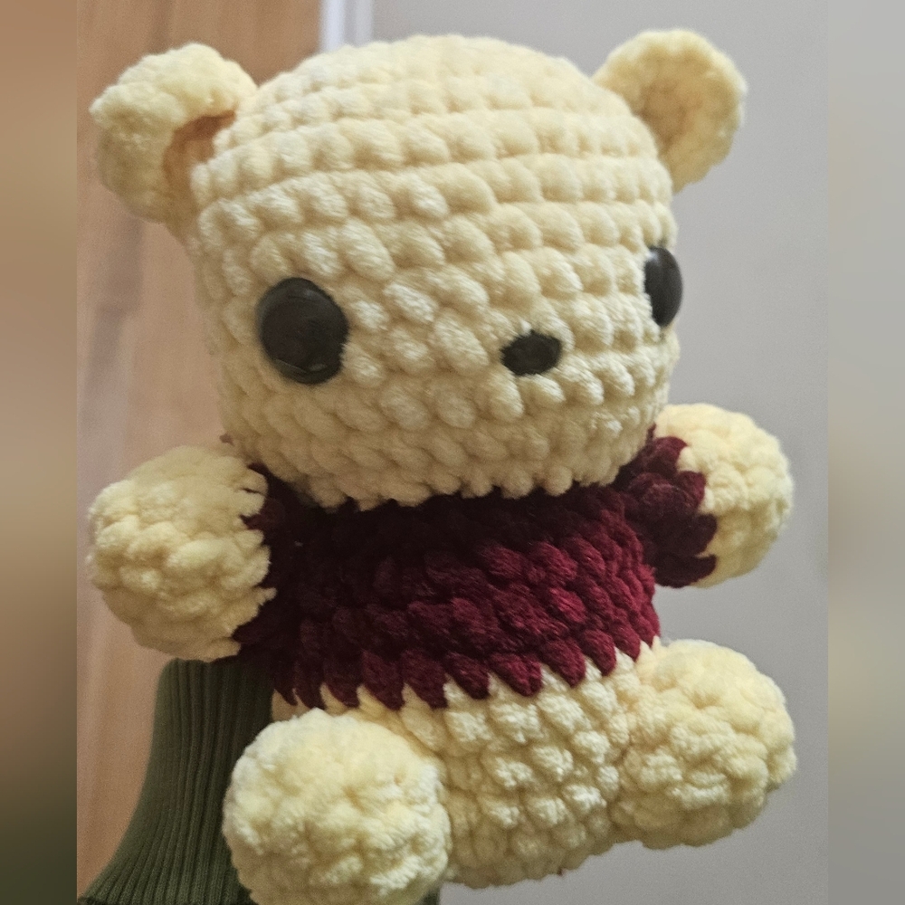 Winnie the Pooh  Crocheted Small Handmade